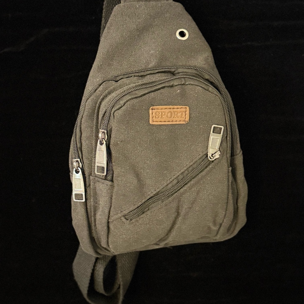 Sporto Charcoal Men's Belt Bag